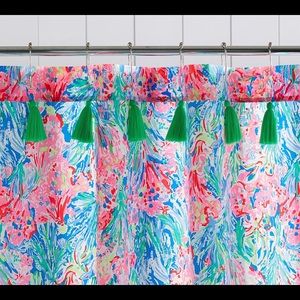 Lilly Pulitzer Shower Curtain - sea fan print